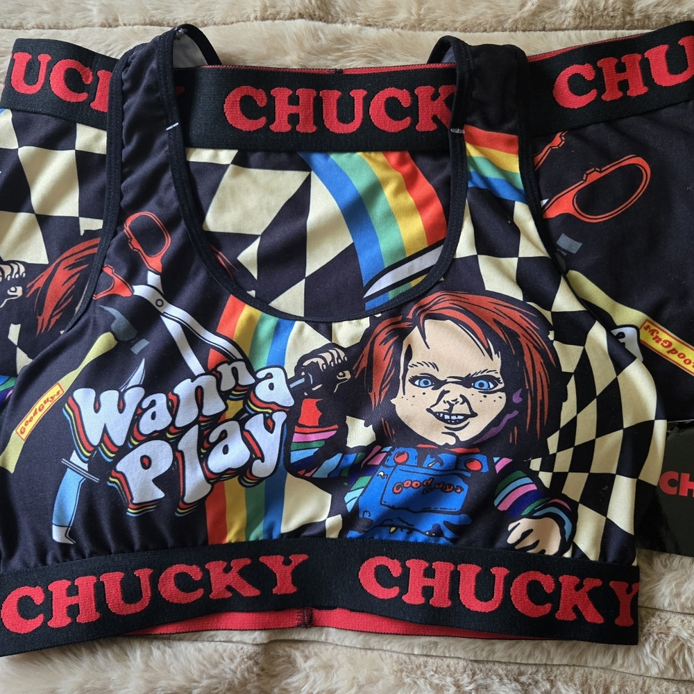 Chucky Graphic Sports Bra